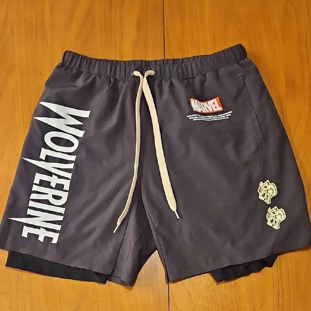 Marvel Wolverine Graphic Shorts - Gray
